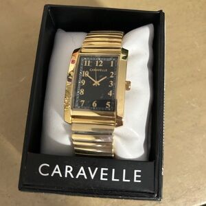 Caravelle Gold and Black Watch